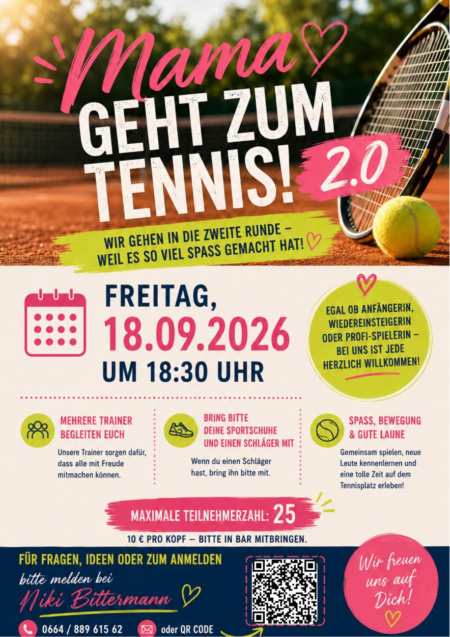 Mama geht zum Tennis 2.0