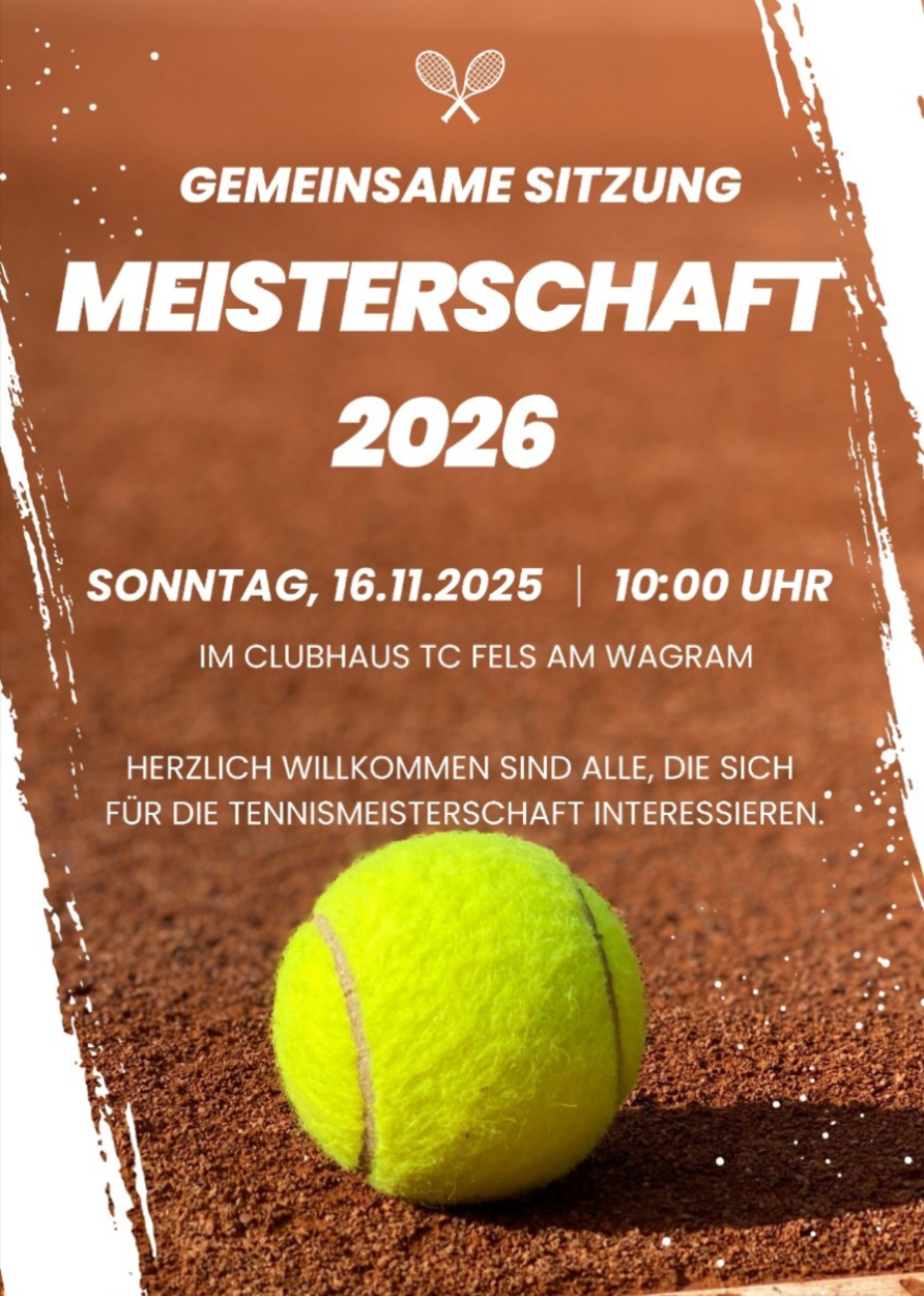 Gemeinsame Sitzung zur Tennismeisterschaft 2026