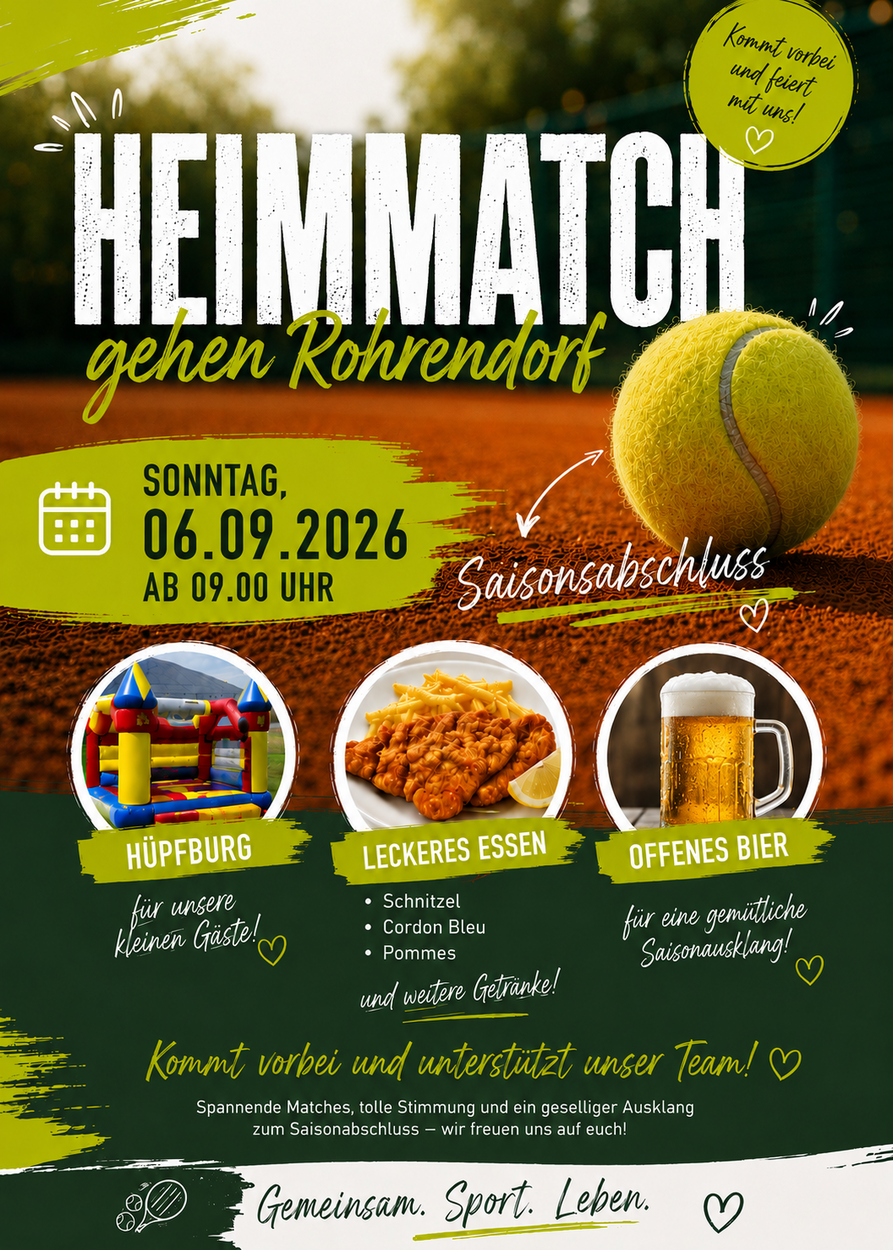 HEIMMATCH & SAISONABSCHLUSS 2026