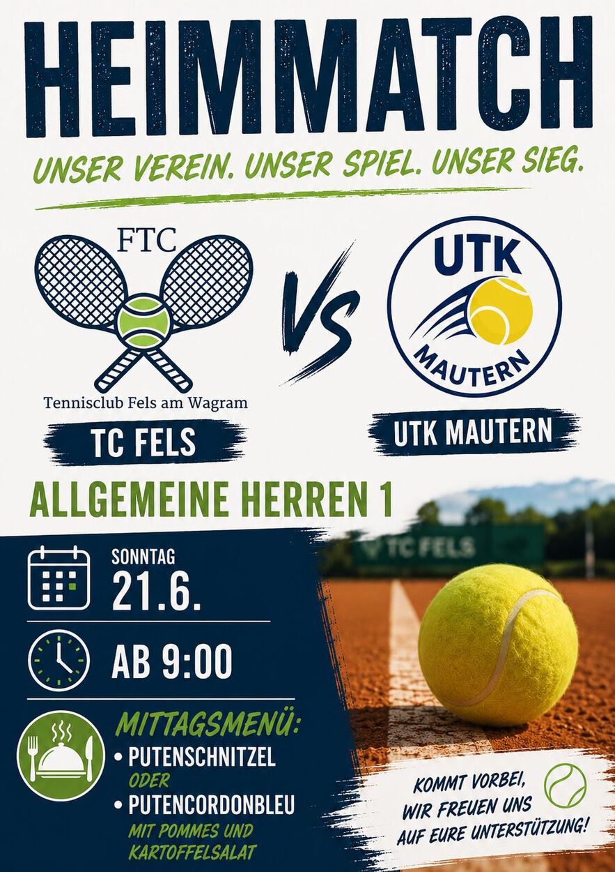 Heimmatch beim TC Fels