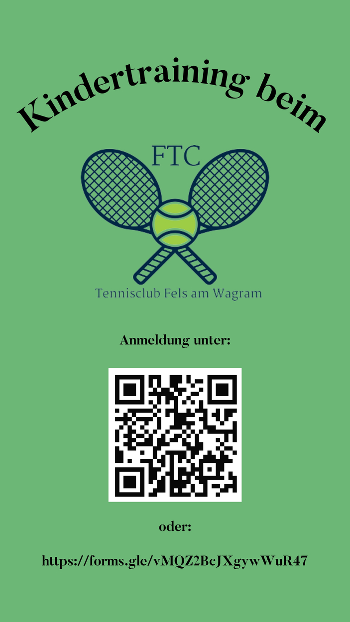 Kindertraining beim TC Fels am Wagram