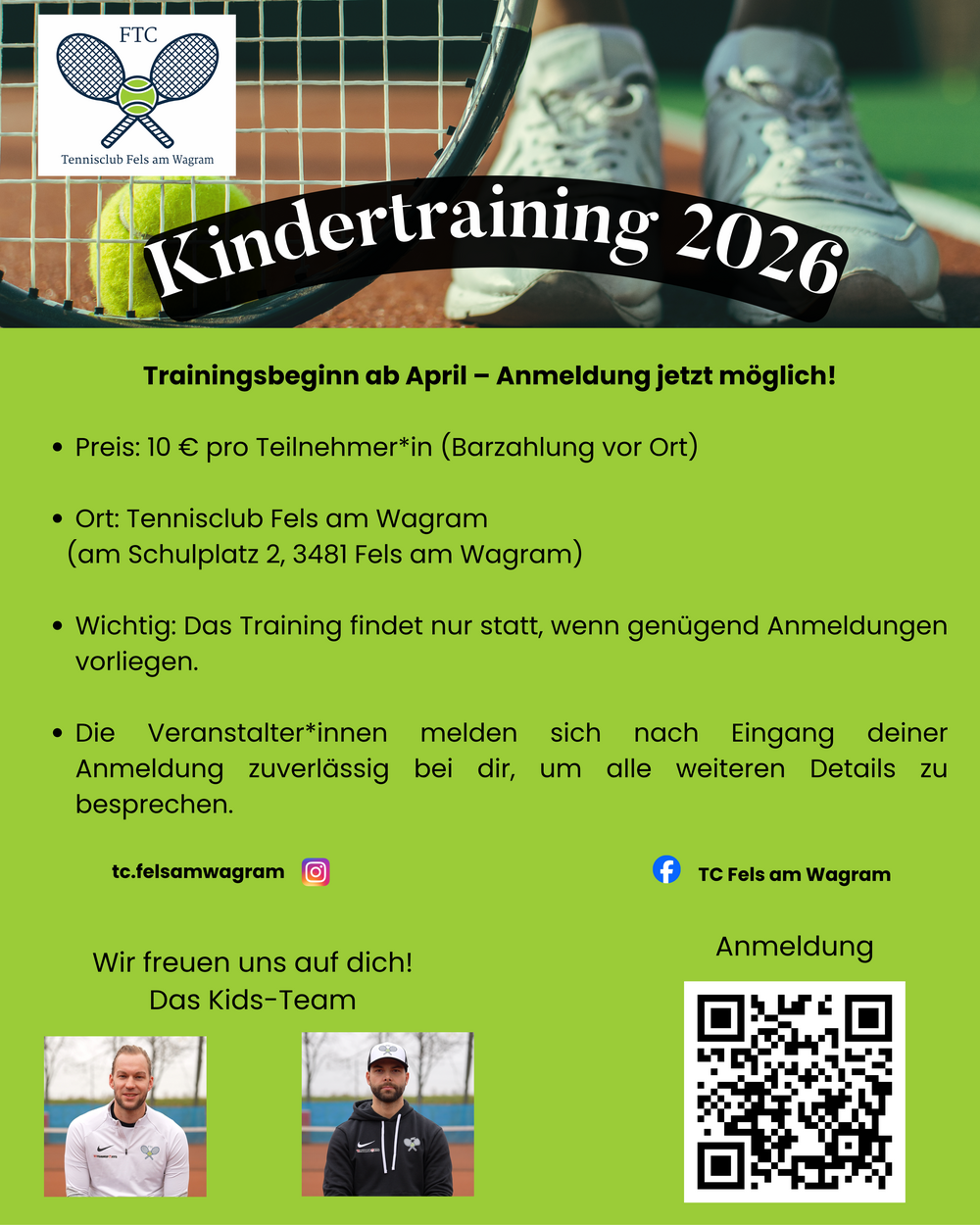 Kindertraining 2026