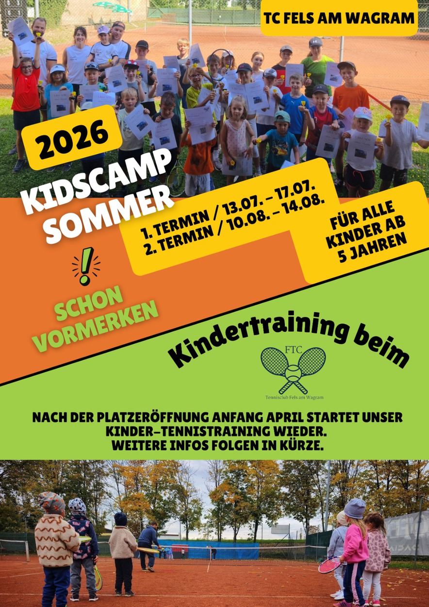Sommer-Kidscamp & Kinder-Tennistraining 2026