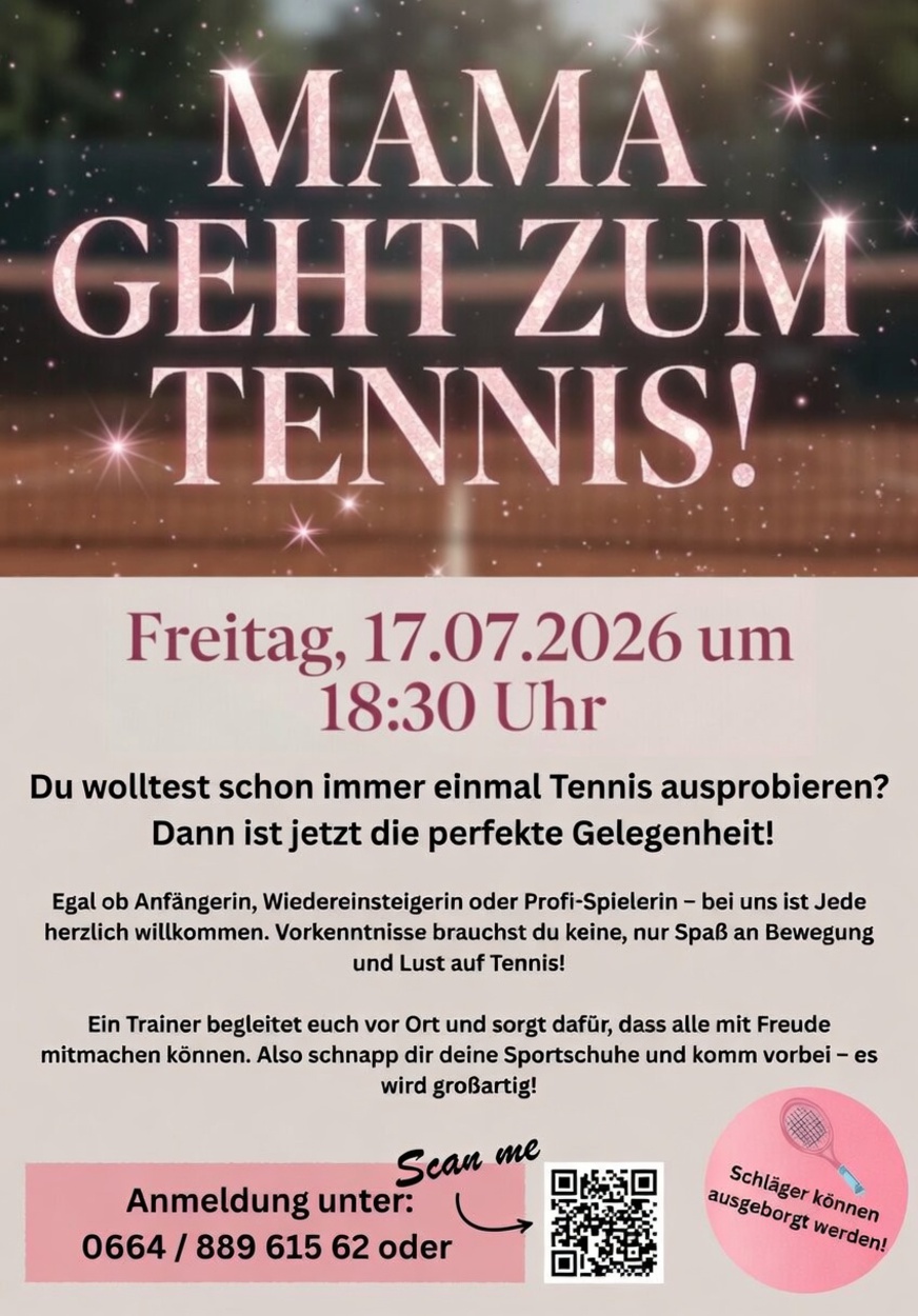 MAMA geht zum Tennis!
