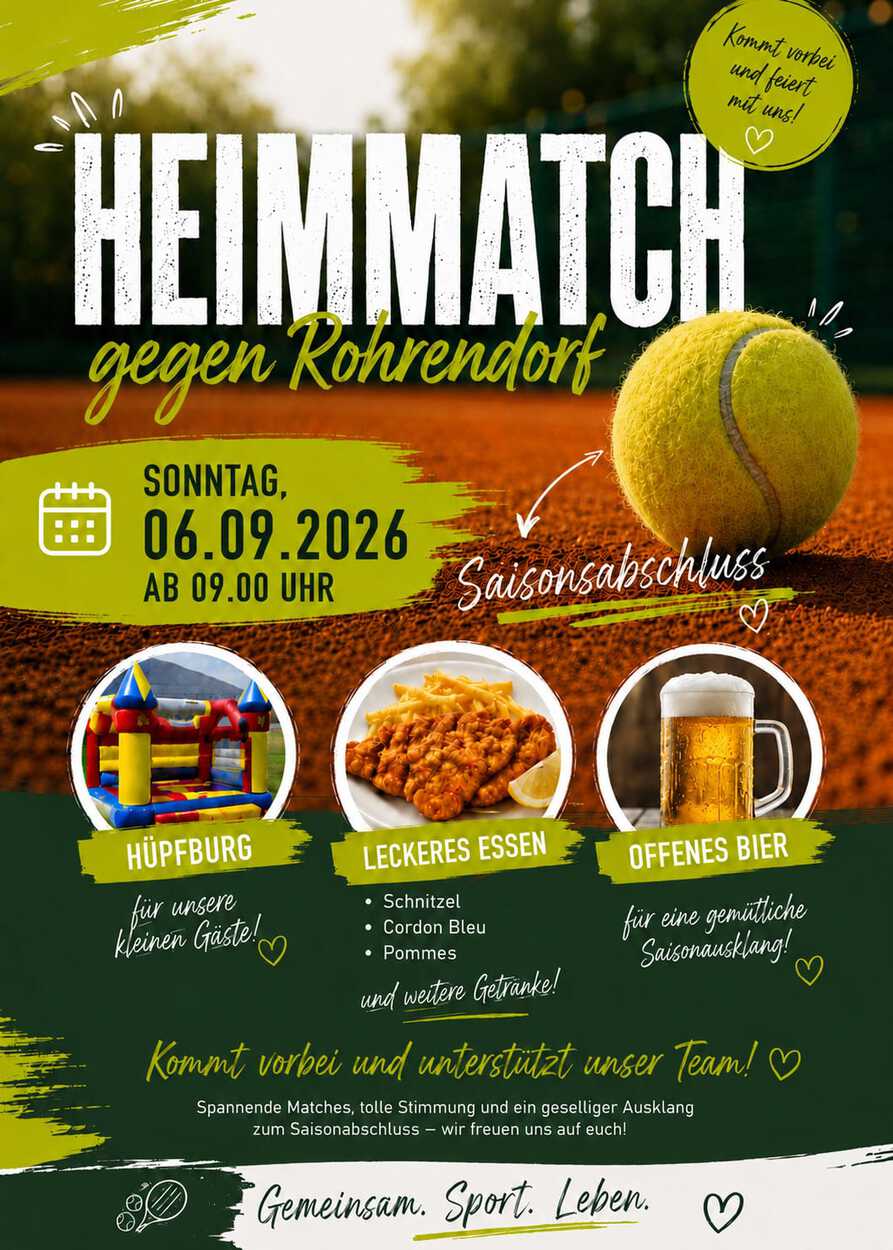 HEIMMATCH & SAISONABSCHLUSS 2026